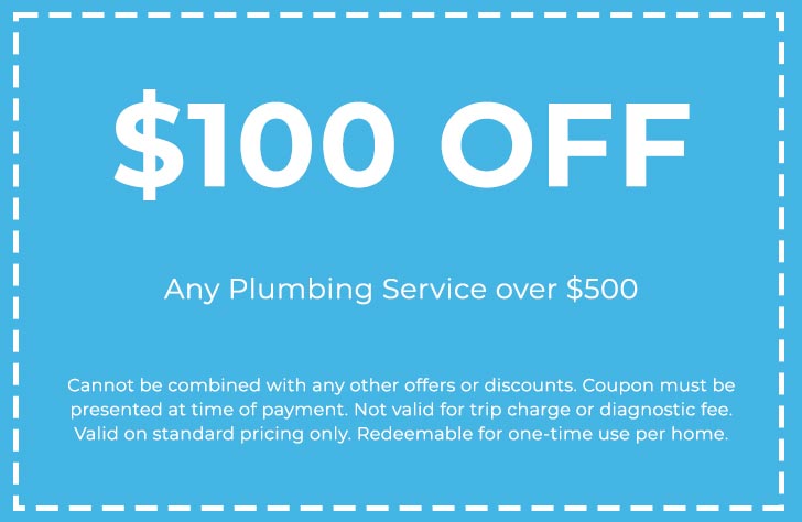 Discount on Any Plumbing Service over $500